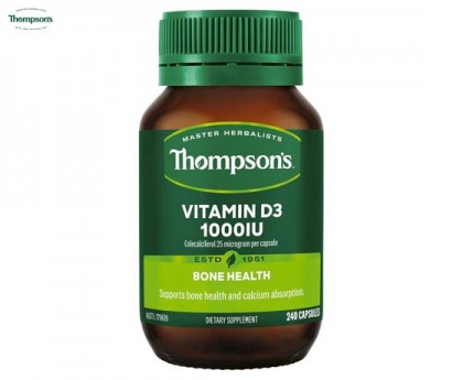 Thompson's 汤普森 维生素D3胶囊1000iu 240粒 